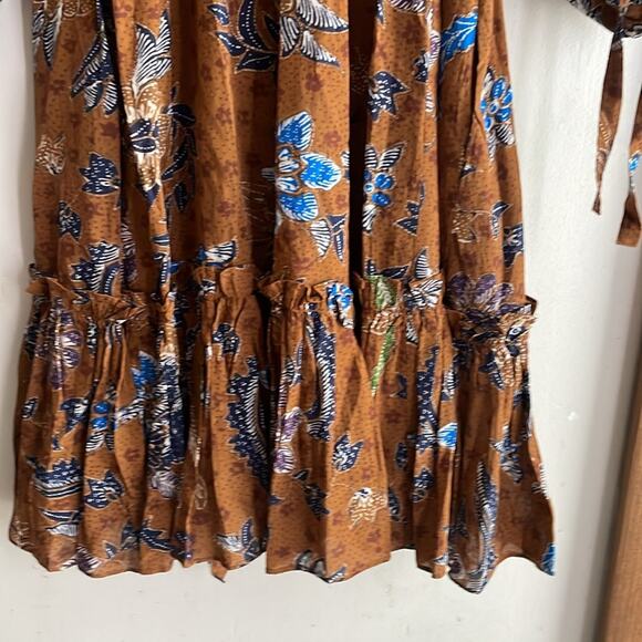 CARA CARA Millbrook Paisley-print Dress In Batik Brown - Picture 9 of 16